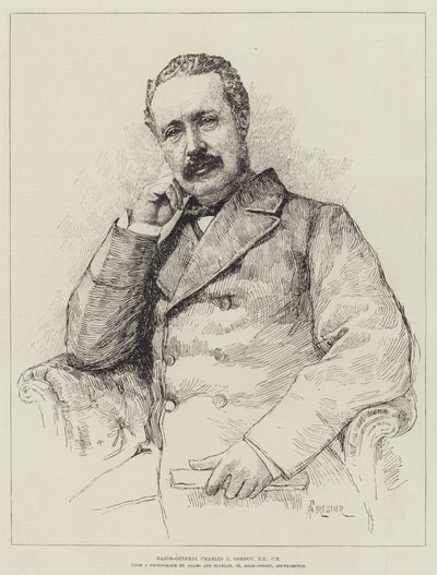 Generalmajor Charles G Gordon, RE, CB av Amedee Forestier