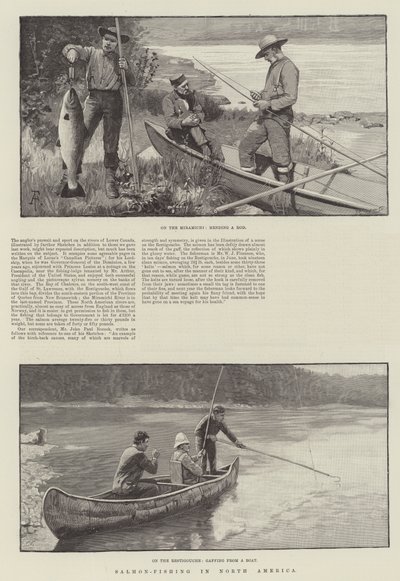 Laksefiske i Nord-Amerika av Amedee Forestier
