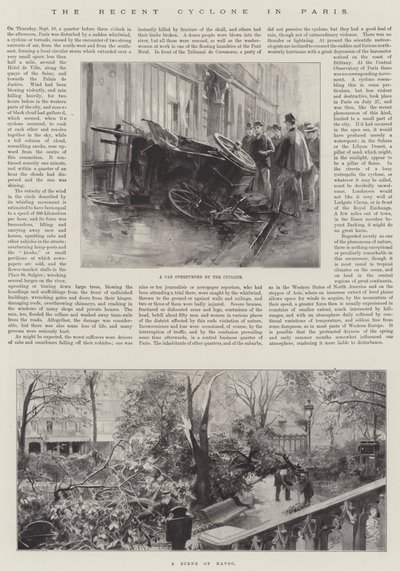 Den nylige syklonen i Paris av Amedee Forestier