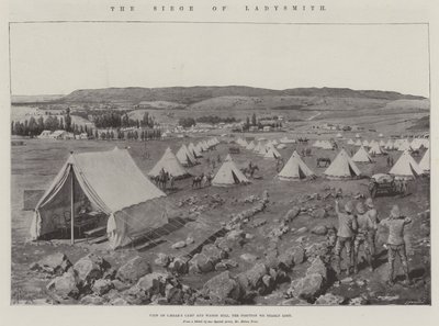 Beleiringen av Ladysmith litho av Amedee Forestier