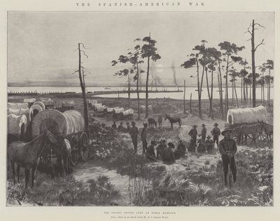 Den spansk-amerikanske krigen, USAs leir ved Tampa havn av Amedee Forestier