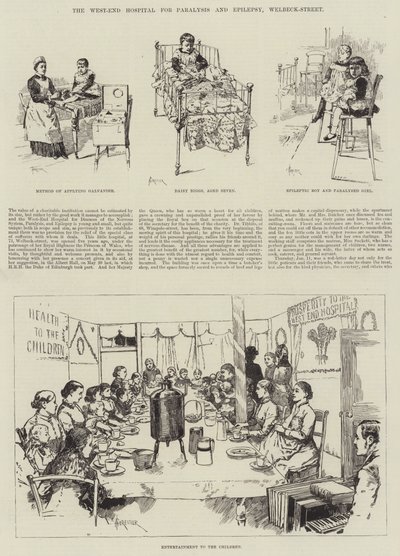 West-End Hospital for lammelse og epilepsi, Welbeck-Street av Amedee Forestier