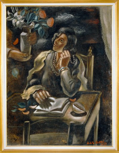 inspirasjon (maleri på lerret) av Amedee de La Patelliere