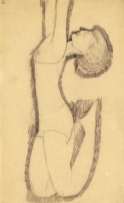 Anna Ekmatova Asa Acrobat, ೧೯೧೧ av Amedeo Modigliani