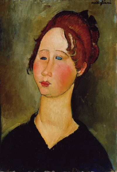 Burgundsk kvinne, 1918 av Amedeo Modigliani