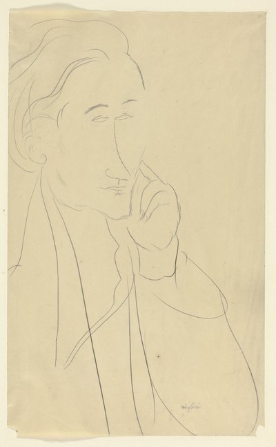 Byste av Zborowski av Amedeo Modigliani