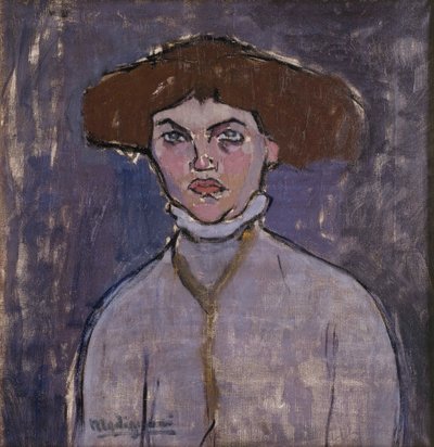 Byste av en ung kvinne, 1908. av Amedeo Modigliani