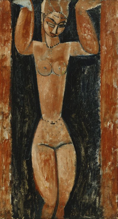 karyatid; Cariatide, ca. 1911-1913 av Amedeo Modigliani