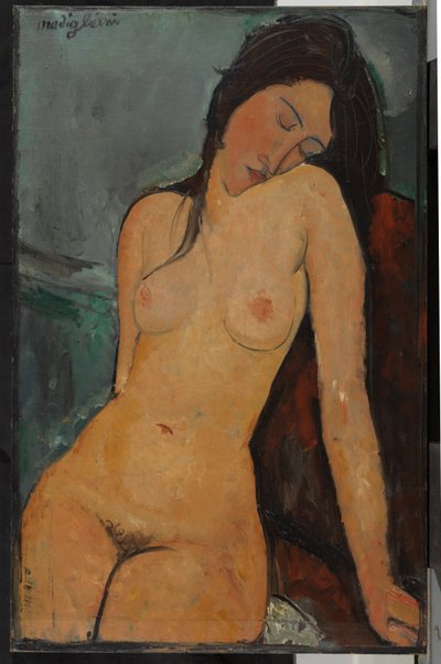 Naken kvinne, ca. 1916 (olje på lerret) av Amedeo Modigliani