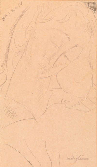 Hode - Bairon av Amedeo Modigliani