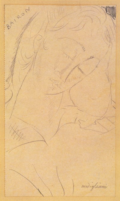 Hode - Bairon av Amedeo Modigliani