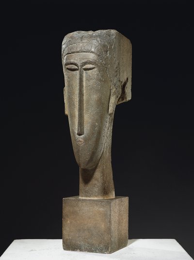 Hode, ca. 1910-12 (kalkstein) av Amedeo Modigliani