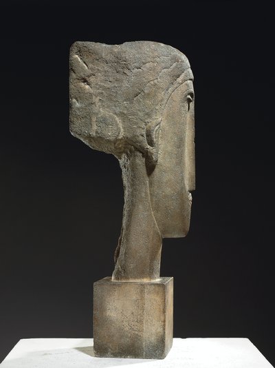 Hode, ca. 1910-12 (kalkstein) av Amedeo Modigliani