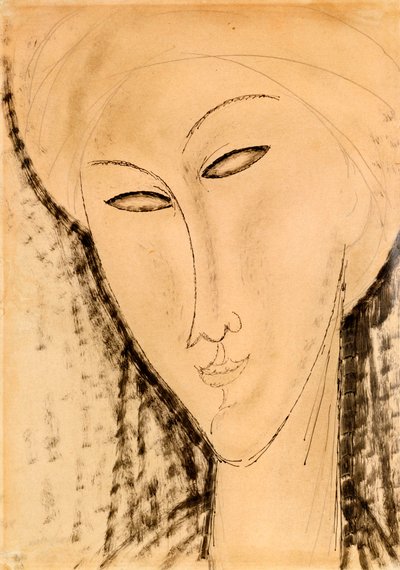 Hodet til en kvinne av Amedeo Modigliani