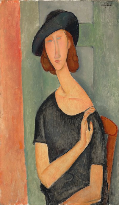 Jeanne Hébuterne (i hatten) av Amedeo Modigliani