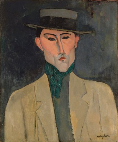 Mann i hatt av Amedeo Modigliani