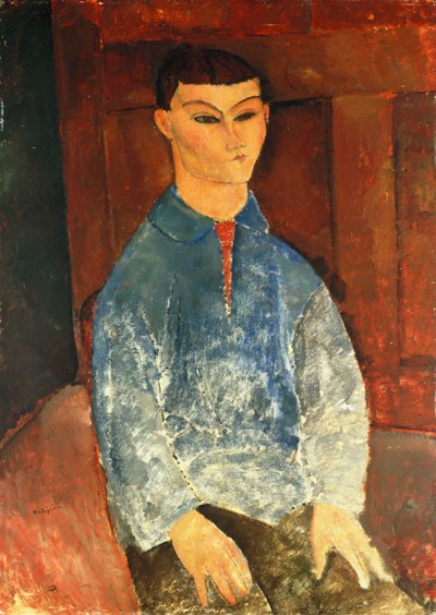 Moise Kisling sittende, 1916 av Amedeo Modigliani