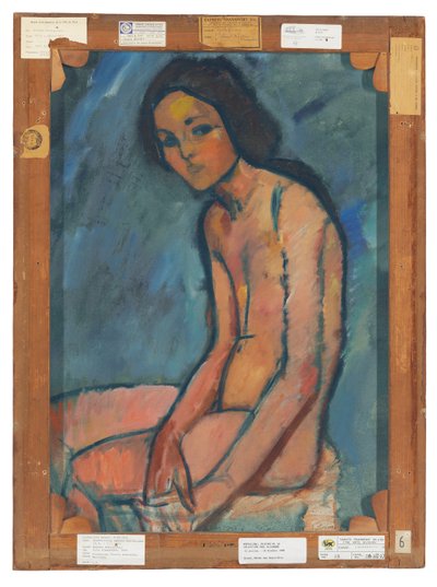 Nu assis, ca. 1909 av Amedeo Modigliani