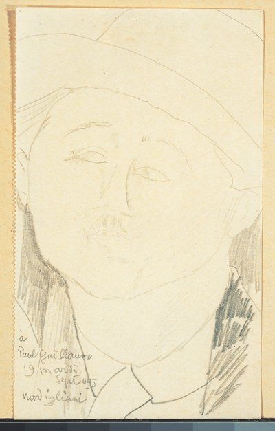 Portrett av Paul Guillaume, ca. 1916 (blyant på papir) av Amedeo Modigliani