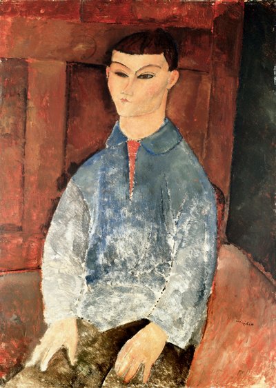 Portrett av Moise Kisling sittende av Amedeo Modigliani