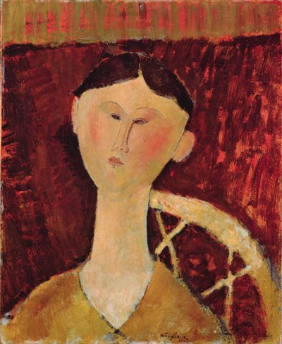 Portrett av fru Hastings, 1915 (olje på papp) av Amedeo Modigliani
