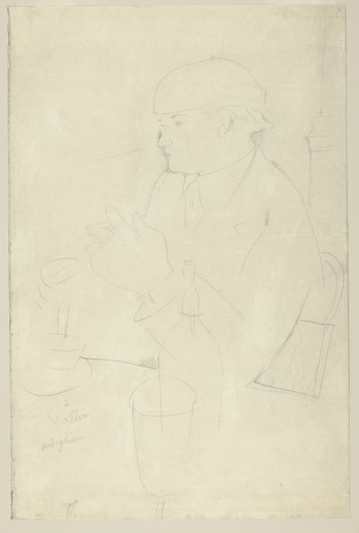 Portrett av Vallin av Amedeo Modigliani