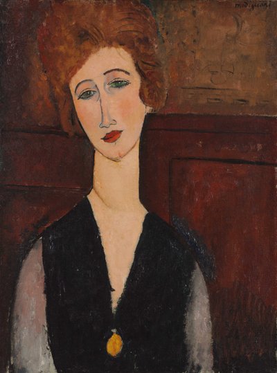Portrett av en kvinne, ca. 1917-18 av Amedeo Modigliani