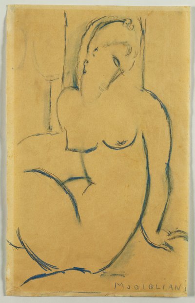 Sittende kvinne, 1914 av Amedeo Modigliani