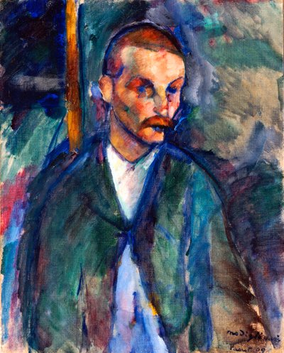 Tiggeren fra Livorno, august 1909 (olje på lerret) av Amedeo Modigliani