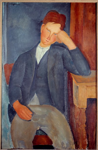 The Young Apprentice Painting av Amedeo Modigliani av Amedeo Modigliani