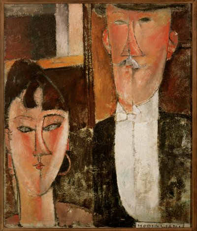 Den forlovede (olje på lerret) av Amedeo Modigliani