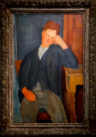 Den unge lærlingen, ca. 1918-19 (olje på lerret) av Amedeo Modigliani