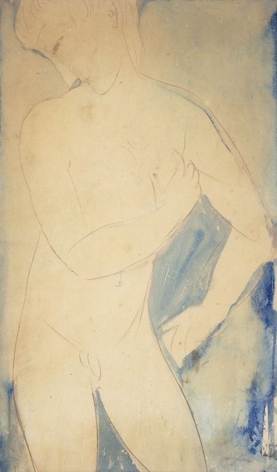 Ung nakengutt; Naken ung gutt av Amedeo Modigliani