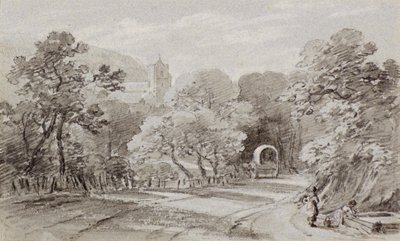A Country Road, Hastings, ca. 1803 (kritt) av Amelia Long