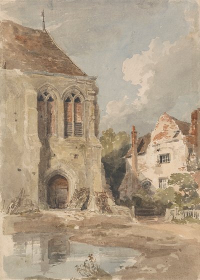 Gammel kirke og hus av Amelia Long