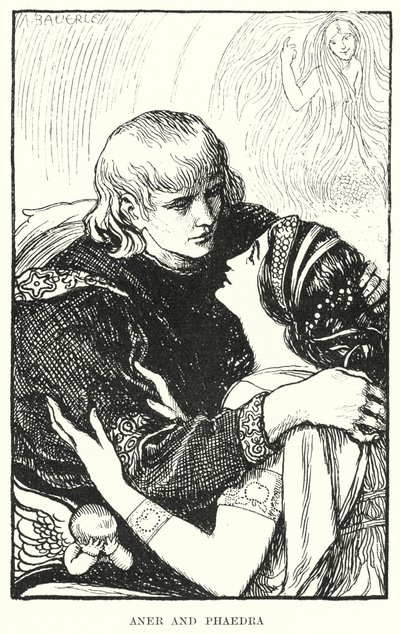 Aner og Phaedra (gravering) av Amelia M. (attr.to) Bowerley or Bauerle