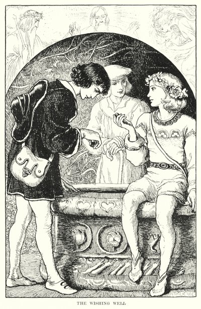 Ønskebrønnen (gravering) av Amelia M. (attr.to) Bowerley or Bauerle