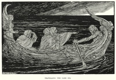 Å krysse det mørke havet (gravering) av Amelia M. (attr.to) Bowerley or Bauerle