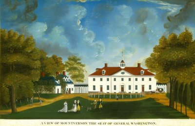 Utsikt over Mount Vernon av American 18th Century