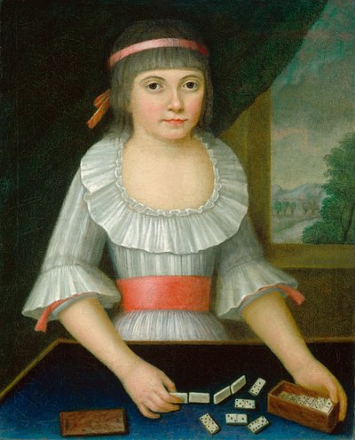 Domino-jenta av American 18th Century