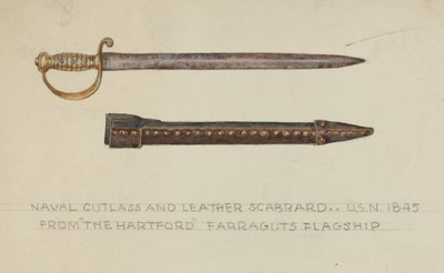 Cutlass og skinnslire av American 20th Century