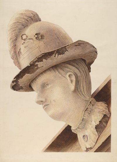 Galionsfigur fra Schooner "Haroldine" av American 20th Century