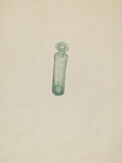 Medisin hetteglass i glass av American 20th Century