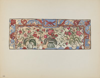 Plate 23: Maleri på Buckskin, Laguna: Fra porteføljen "Spanish Colonial Designs of New Mexico" av American 20th Century