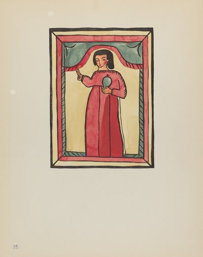 Plate 25: The Lost Child: Fra porteføljen "Spanish Colonial Designs of New Mexico" av American 20th Century