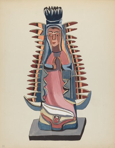Plate 31: Our Lady of Guadalupe: From Portfolio "Spanish Colonial Designs of New Mexico"   1221157   no       norwegian Successfully Translated  Original: Dal River Translat: Dal River 1286310 no norwegian Successfully Translated Original: Apostel Paulus C av American 20th Century
