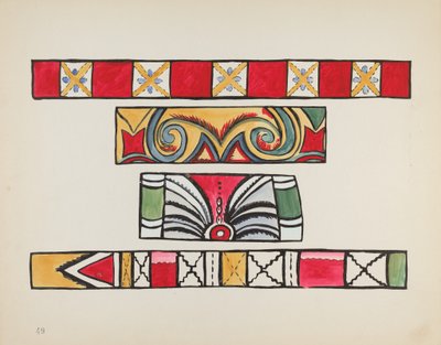 Plate 49: Diverse design: Fra porteføljen "Spanish Colonial Designs of New Mexico" av American 20th Century