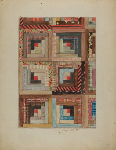 Quiltede stykker - Firkanter av American 20th Century