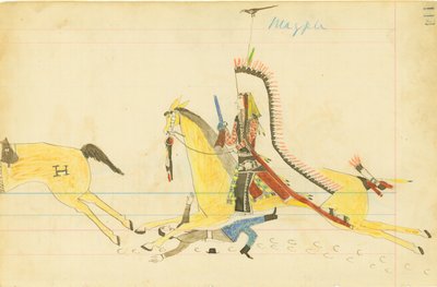 Skjære, hylende ulv, sørlig cheyenne av American Native