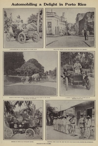 Bilkjøring en fryd i Porto Rico (s/hv-bilde) av American Photographer (after)